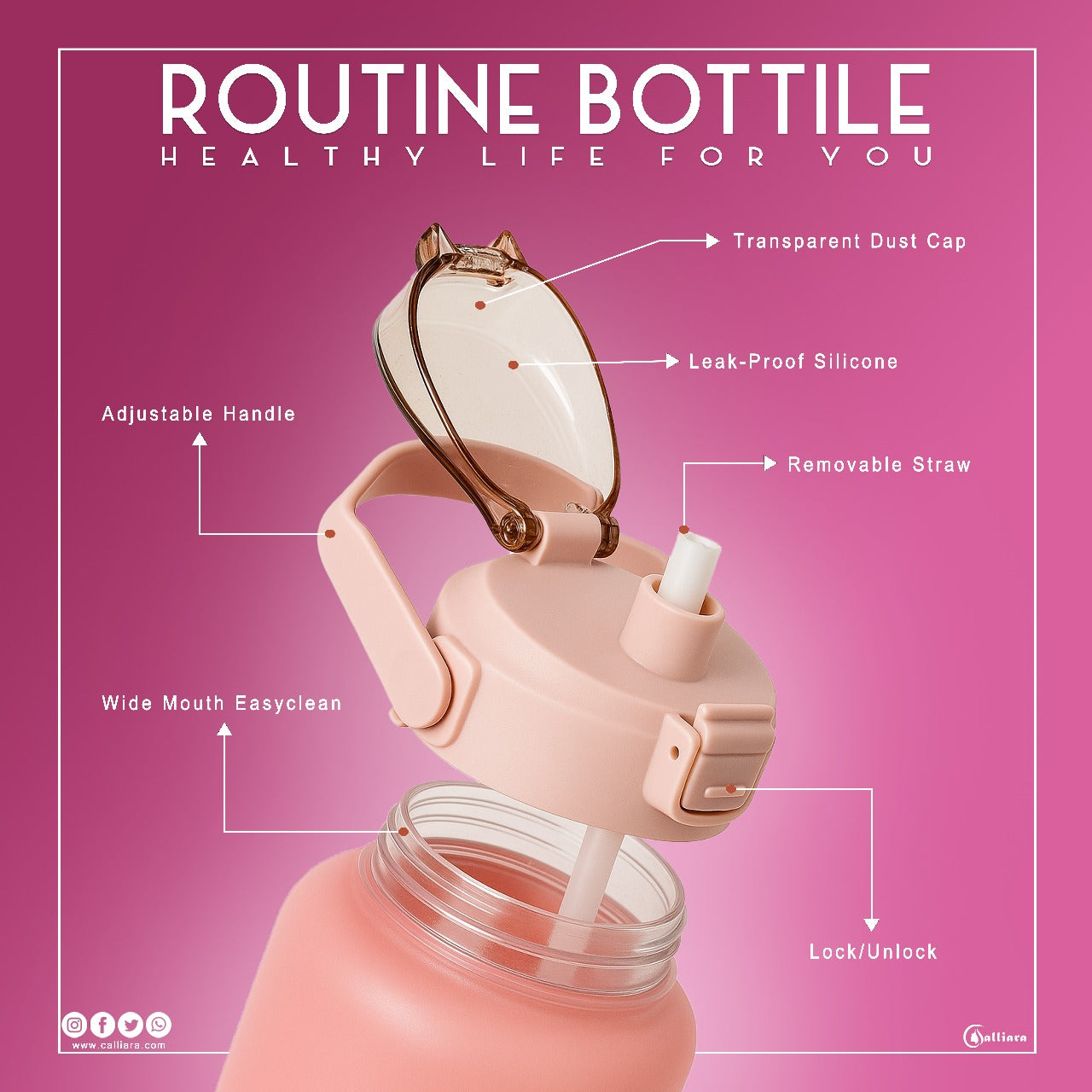 3 in 1 Water Bottle