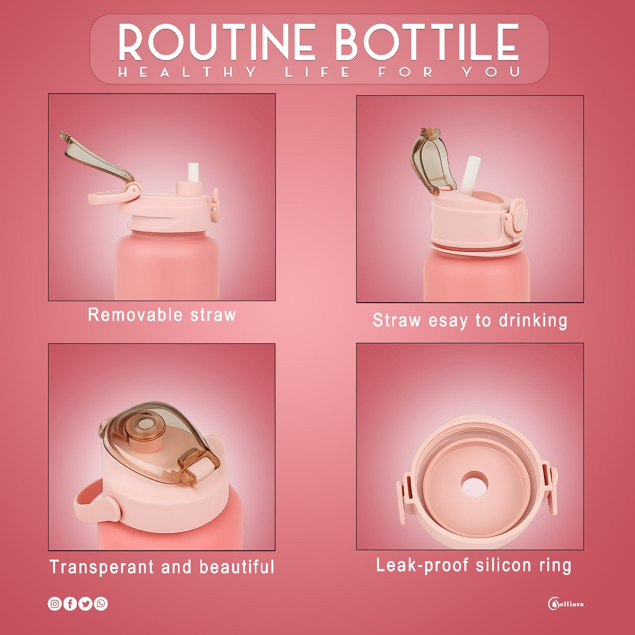 3 in 1 Water Bottle