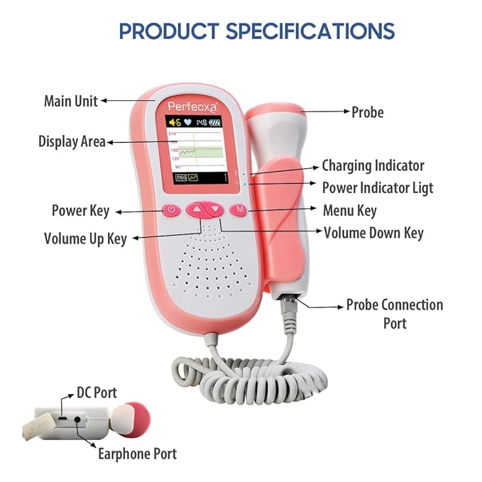 Perfecxa Fetal Doppler B&W VHS480D