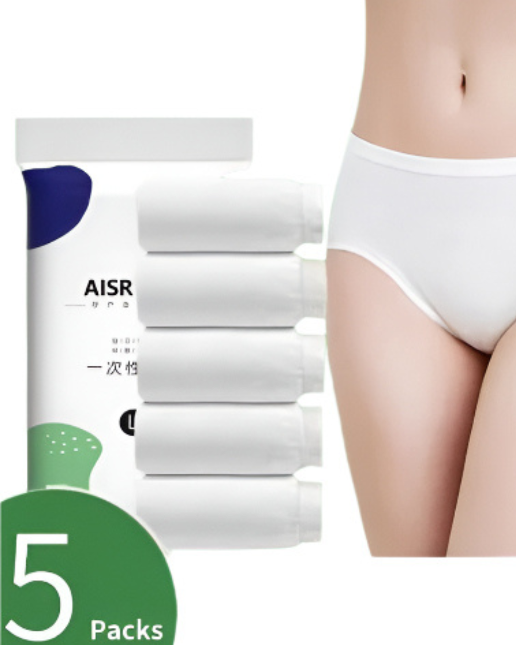 Intimates of Maternity Premium Disposable Cotton Underwear (Pack of 5)