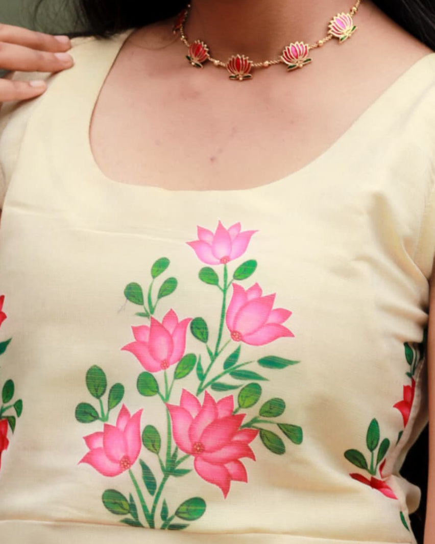 Lotus Print Top